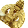 Secondhand Chanel CC logo heart Gold-plated