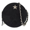 Secondhand Chanel Star Round Clutch with Chain Quilted Suede with Crystal Embellished Charms