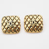 Secondhand Chanel Vintage CC Square Clip-On Earrings