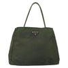 Secondhand Prada Vintage Tote Khaki Nylon Accessories