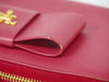 Secondhand Prada Bow Zip Around Wallet Saffiano