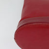 Secondhand Burberry Bucket Bag Red Leather Bags