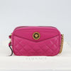 Versace Medusa Icon Front Slip Pocket Camera Bag Quilted Leather