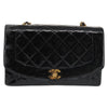 Secondhand Chanel Vintage Diana Flap Bag Quilted Patent
