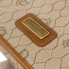 Christian Dior Vintage Honeycomb Flap Crossbody Bag Canvas and Leather