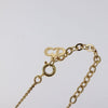 Secondhand Christian Dior CD Pendant Necklace Metal and Crystals