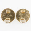 Secondhand Chanel Vintage CC Round Clip-On Earrings