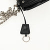 Prada Grommet Chain Flap Shoulder Bag Tessuto with Soft Calf