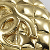 Secondhand Chanel Vintage CC Quilted Round Button Clip-On Earrings