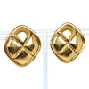 Secondhand Chanel CC Rhombus Clip-On Earrings