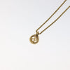 Secondhand Christian Dior CD Pendant Necklace Gold-plated