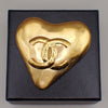 Secondhand Chanel Vintage CC Heart Brooch