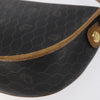 Christian Dior Vintage Honeycomb Flap Crossbody Bag Coated Canvas