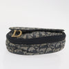 Christian Dior Saddle Zip Pouch Diorissimo Canvas