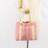 Secondhand Bvlgari Logomania Handbag Pink Canvas Bags
