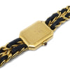 Chanel Premiere Rock Quartz Watch Plated Metal and Leather