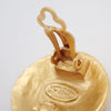 Secondhand Chanel Vintage CC Round Button Clip-On Earrings