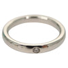 Secondhand Tiffany & Co. Elsa Peretti 1 Diamond Stacking Band Ring 950 Platinum with Diamond