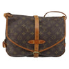 Louis Vuitton Saumur Handbag Monogram Canvas