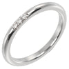 Secondhand Tiffany & Co. Forever Band Ring Platinum with Diamonds