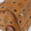MCM Visetos Handbag Canvas and Leather