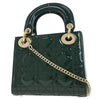 Secondhand Christian Dior Lady Dior Chain Bag Cannage Quilt Patent