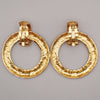 Secondhand Chanel Vintage CC Round Drop Clip-On Earrings