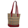 Secondhand Burberry Nova Check Tote canvas check pattern