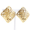 Secondhand Chanel Vintage CC Square Clip-On Earrings