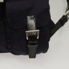Secondhand Prada Vela Double Front Pocket Backpack Tessuto with Saffiano