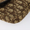 Christian Dior Vintage CD Flap Shoulder Bag Canvas