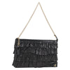 Chanel CC Chain Fringe Wristlet Clutch Quilted Leather