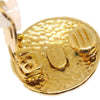 Secondhand Chanel Vintage Round CC Clip-On Earrings