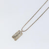 Secondhand Tiffany & Co. Atlas Bar Pendant Necklace Silver 925