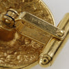 Secondhand Chanel Vintage Logo Round Cufflinks Plated