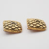 Chanel Vintage CC Square Clip-On Earrings Metal