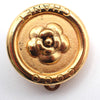 Secondhand Chanel Vintage Camellia Earrings Gold-plated