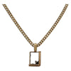 Secondhand Christian Dior CD Pendant Necklace Gold-plated
