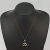 Secondhand Christian Dior Bow CD Pendant Necklace