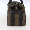 Fendi Vintage Pequin Convertible Boston Bag Coated Canvas