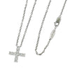 Secondhand Harry Winston Cross Pendant Necklace Platinum with Diamonds