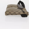 Gucci Vintage Double Belt Bag GG Canvas with Leather