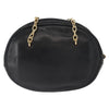 Christian Dior Vintage CD Chain Shoulder Bag Leather