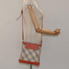 Secondhand Burberry Front Pocket Messenger Bag Check Embossed