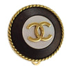 Secondhand Chanel Vintage CC Round Button Clip-On Earrings