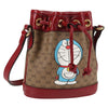 Gucci Doraemon Bucket Bag Printed Mini GG Coated Canvas