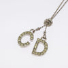 Secondhand Christian Dior Bow CD Pendant Necklace