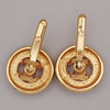 Secondhand Chanel Round CC Plate Cufflinks