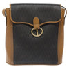 Christian Dior Vintage Honeycomb Flap Crossbody Bag Canvas and Leather