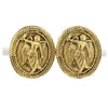 Secondhand Chanel clips bouton ovale ange logo Gold-plated